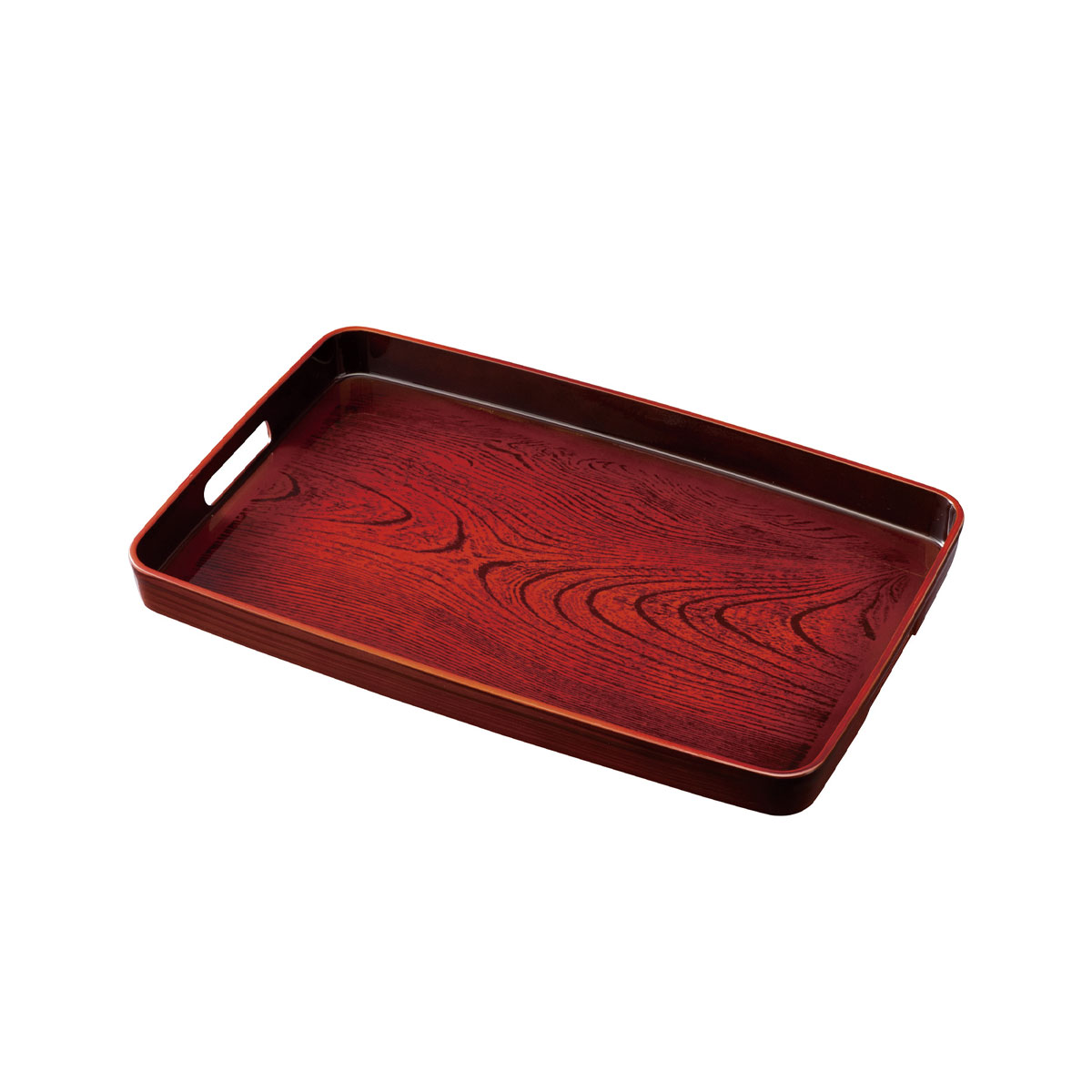 楽天市場】紀州塗り お盆 トレー 長手盆 14寸 両面ケヤキ 杢目 茶盆