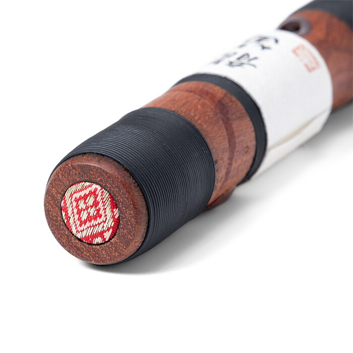 未使用】 龍笛 花梨製 紐巻 神具 雅楽 篳篥 笛 横笛 和楽器 楽器 楽天