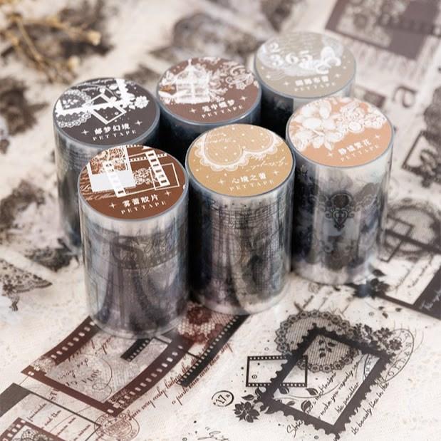 8463】海外 マステ 5m巻売り PETマスキングテープ 背景 8718】海外