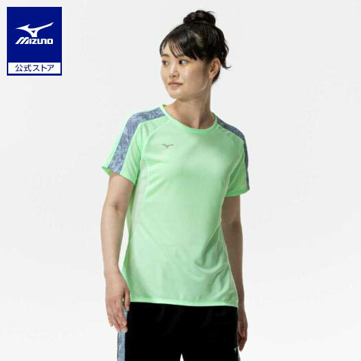 楽天市場】ミズノ公式 クイックドライTシャツ レディース ネオミント