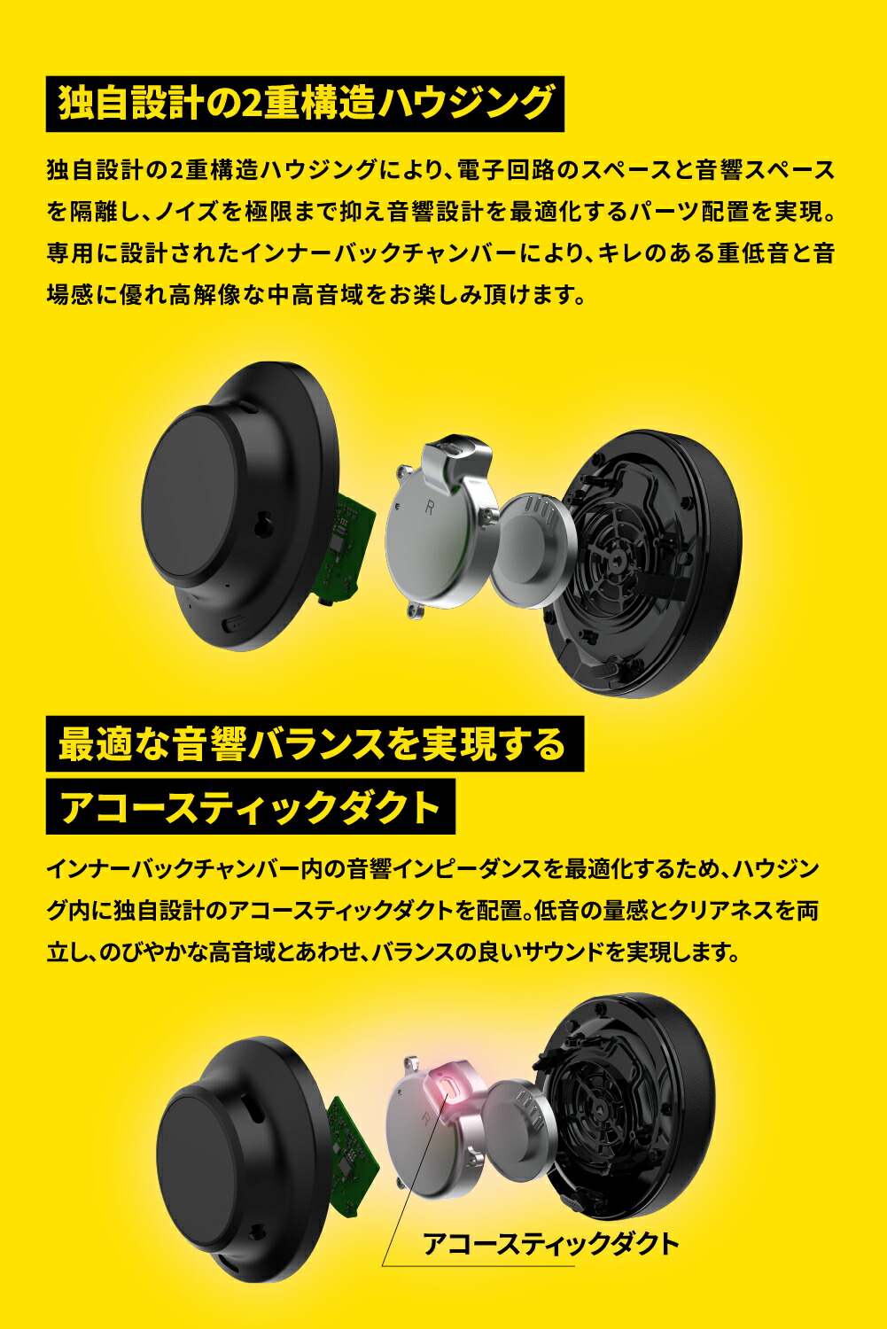 楽天市場】AVIOT WA-V1-PNK ピッドホン3 ピエール中野監修モデル