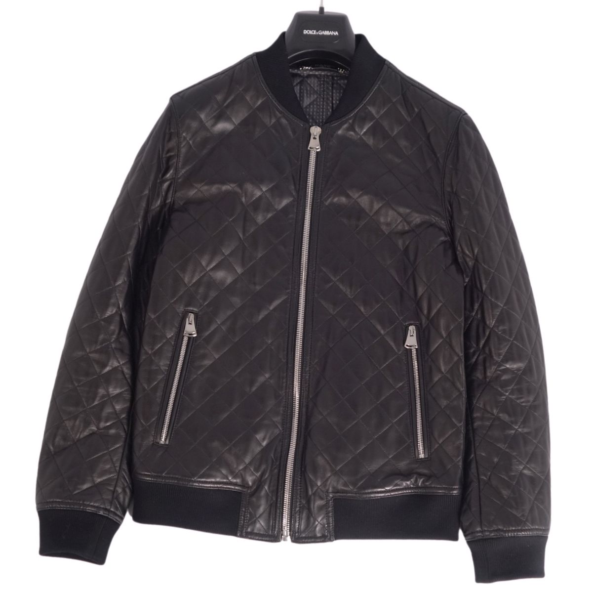 D&G ドルガバ ラムレザー ライダースジャケット ショート丈 楽天市場