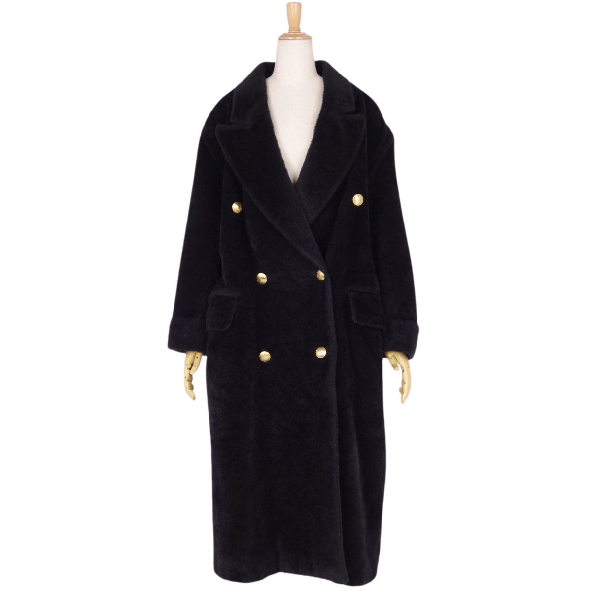 希少 Gucci〈グッチ〉 カシミヤ ブレンド モード チェスター コート