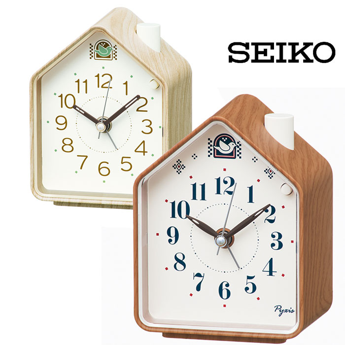 楽天市場】セイコー 目覚まし時計 ネイチャーサウンド 鳥の鳴き声 薄茶