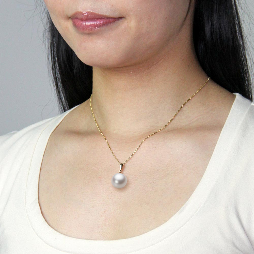 楽天市場】南洋真珠 パール ペンダント トップ 15mm 白蝶 真珠