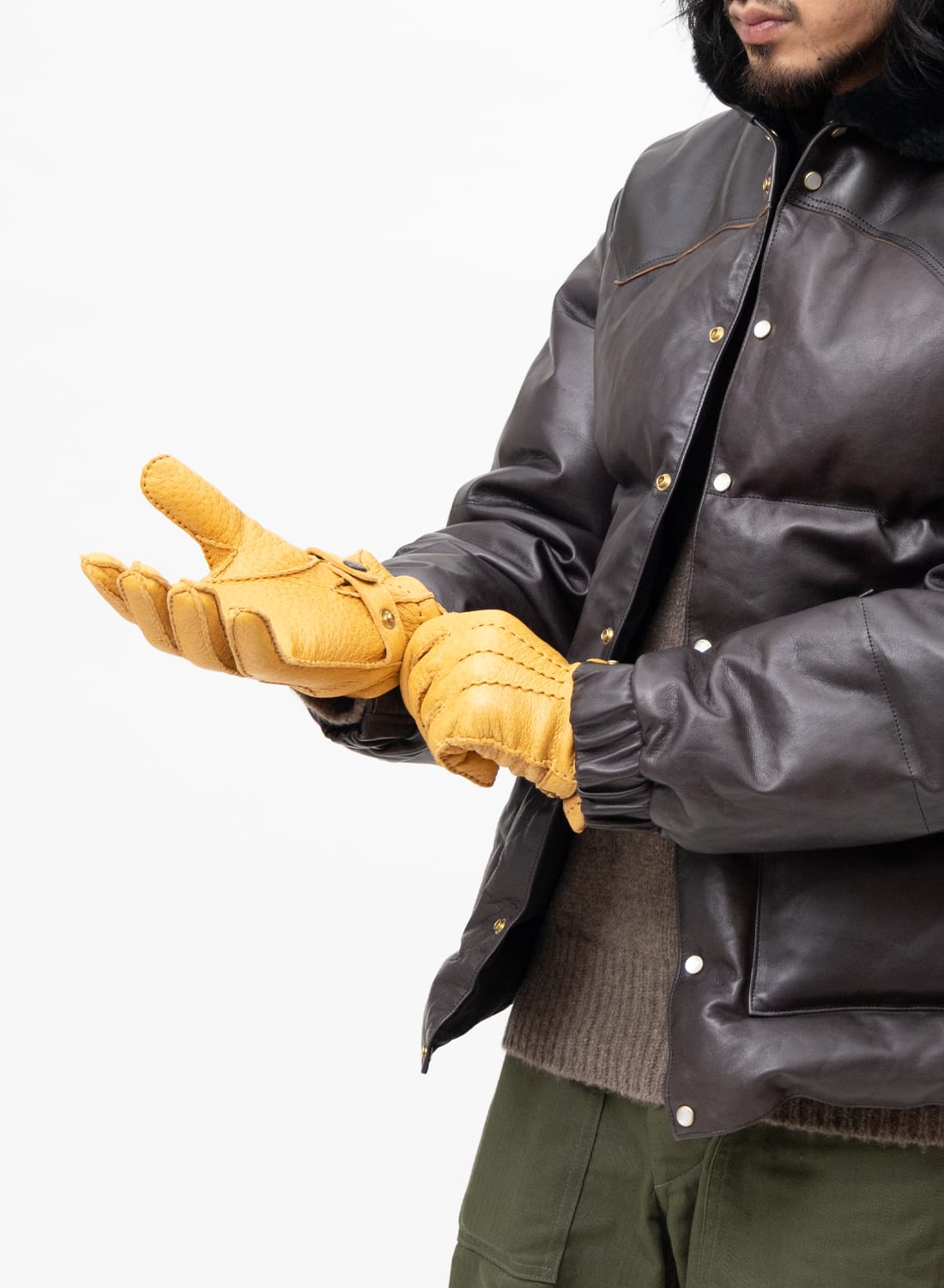 新品 ペッカリー グローブ 英国製 7ハーフ Dent Fownes 革 手袋 新品