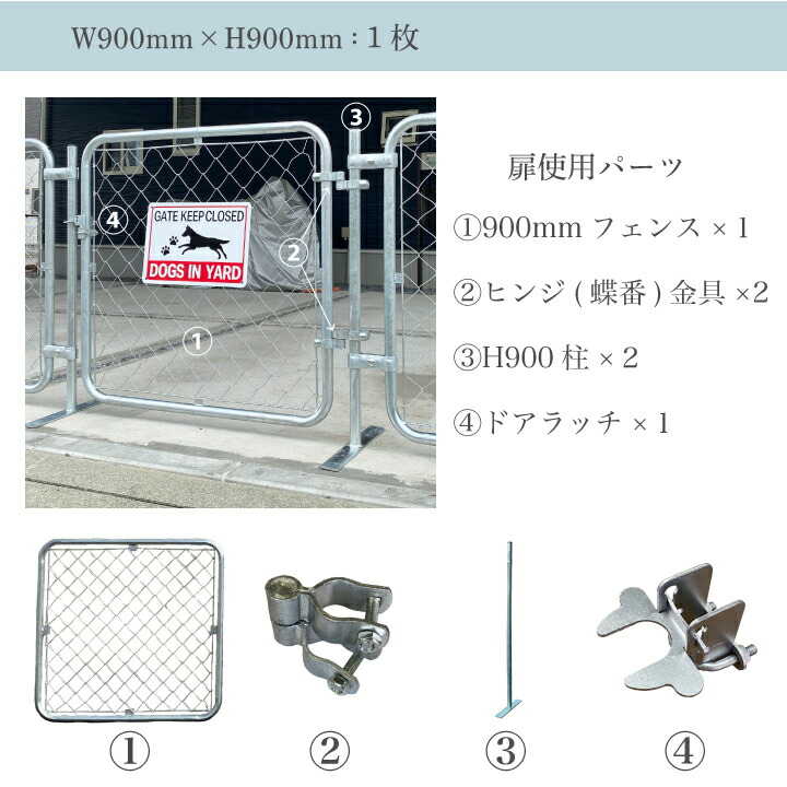 楽天市場】フェンス アメリカンフェンス シルバー 900×1500mm 選べる