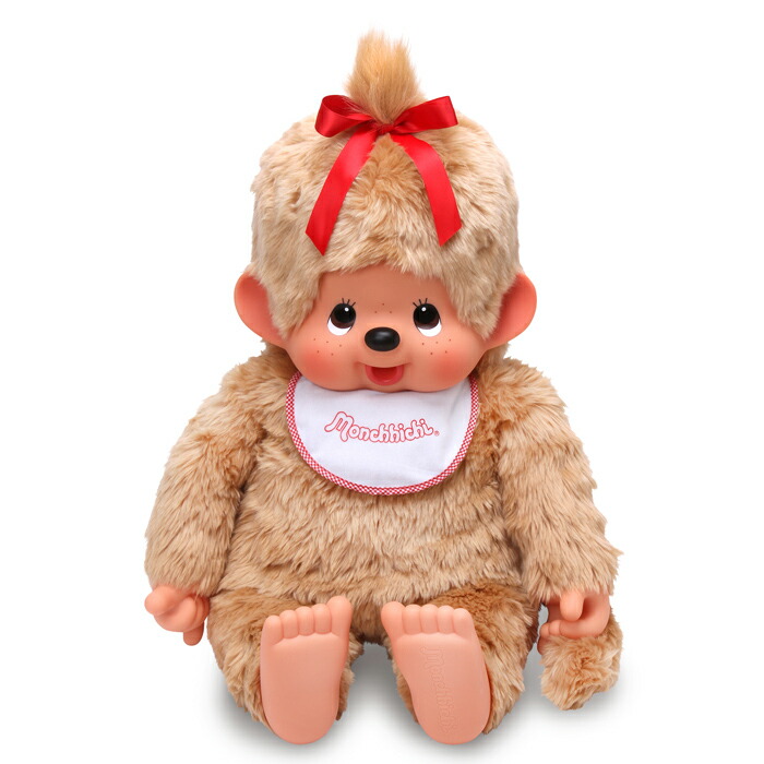 希少・ビッグサイズ】モンチッチ おサル帽子付きぬいぐるみ Monchhichi