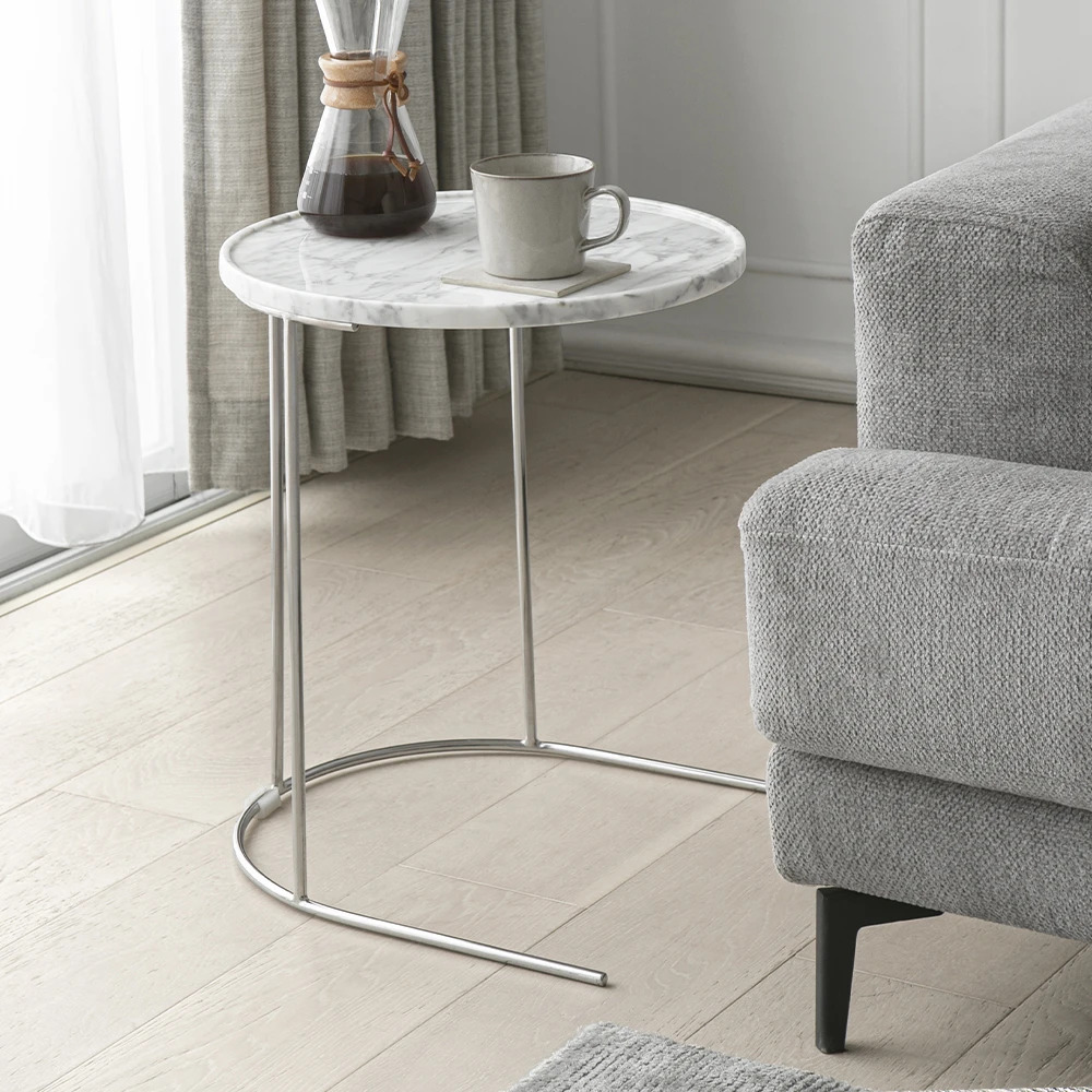 専用】曲線デザイン 大理石テーブル フォトジェニックな大理石調