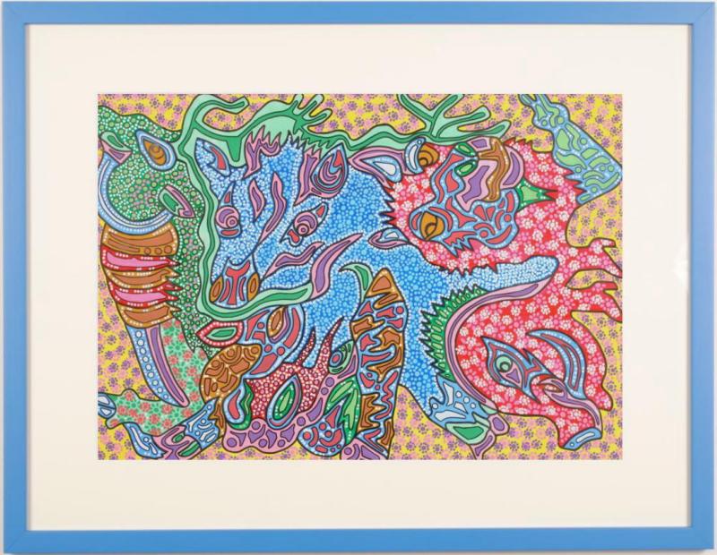 楽天市場】横山泰三 やさしい動物たち 現代アート 絵画 抽象画