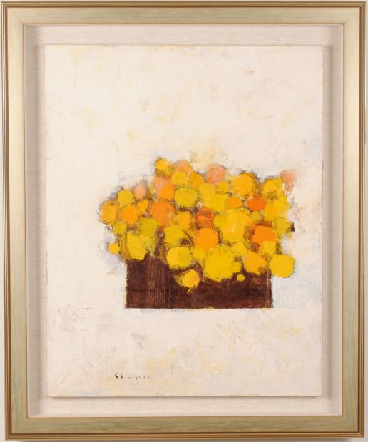 木村咲『黄色い小花』 油彩画 額入り 木村咲『黄色い小花』 油彩画 額入り