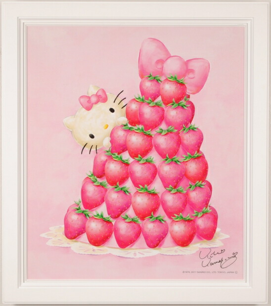 楽天市場】キティちゃん 絵画 サンリオ キャラクター シルクスクリーン