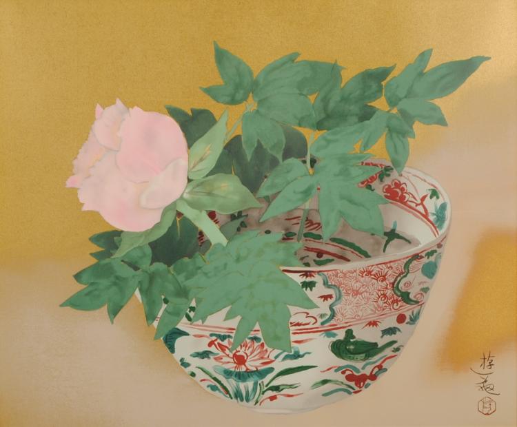 楽天市場】小倉遊亀 牡丹 花 絵画 静物画 和風 リトグラフ 版画