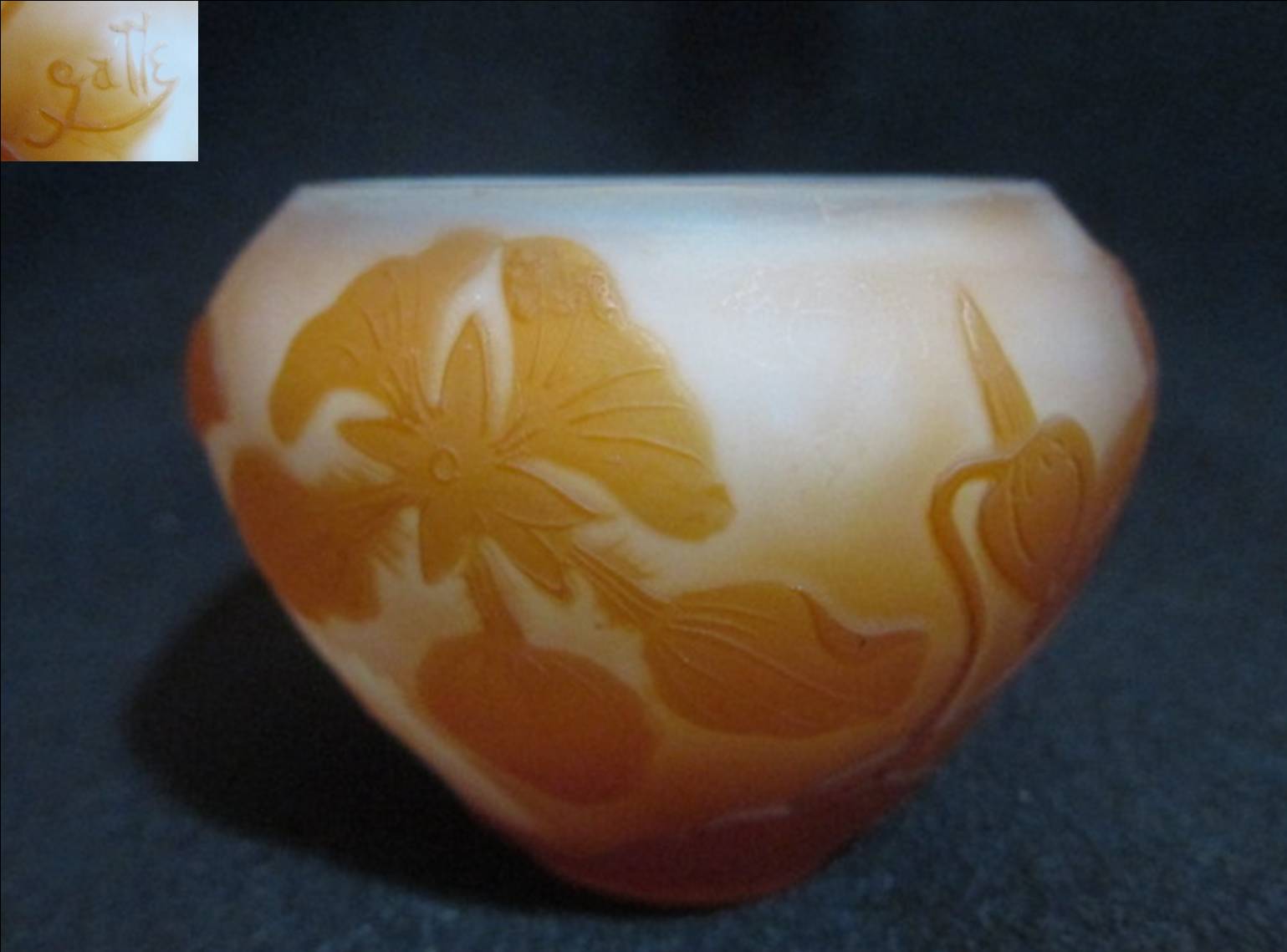 楽天市場】【エミール・ガレ】 クレマチス文花瓶、あるいは茶入れ