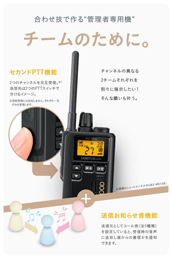 動作品】kenwood トランシーバー トップ UBZ-M51SE UBZ-M31E/UBZ-M51LE