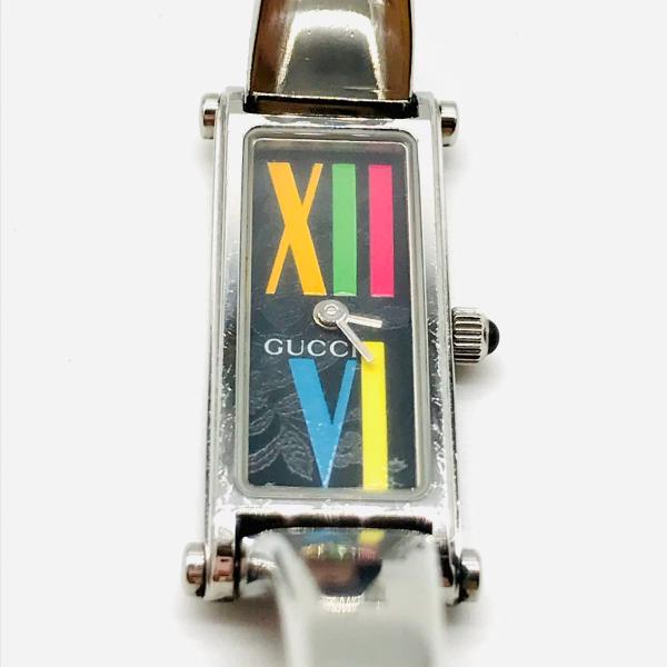 中古】GUCCI グッチ バングル ウォッチ 腕時計 レディース スクエア