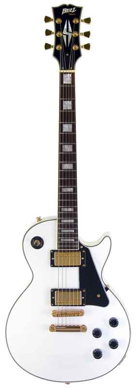 楽天市場】Blitz by Aria ProII BLP-CST WH ブリッツ レスポール
