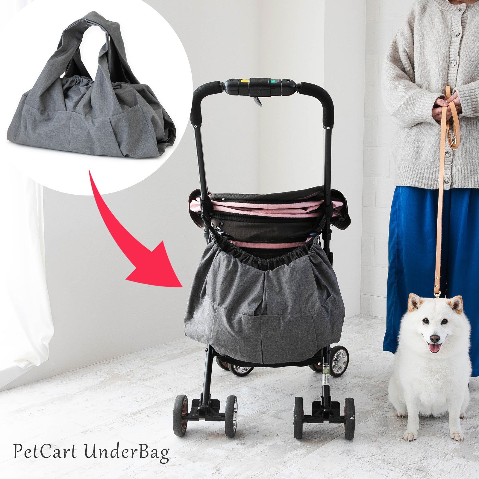 楽天市場】【特許取得済】【日本製】 ペットカート アンダーバッグ