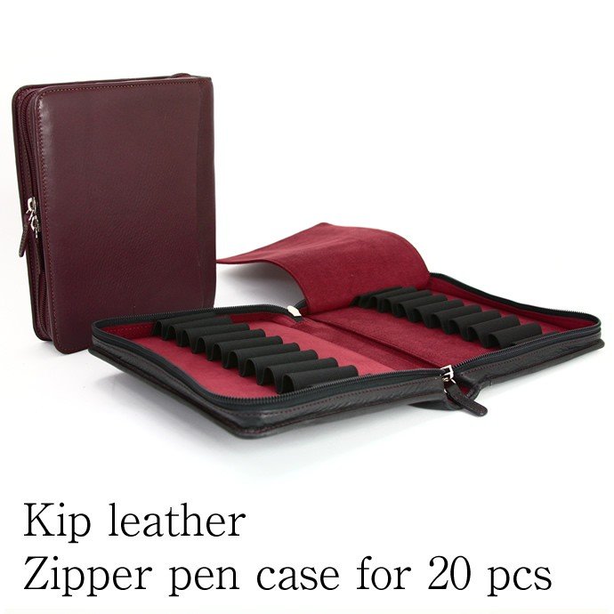 楽天市場】NAGASAWA PenStyle 20本差し キップレザー ラウンドジップ