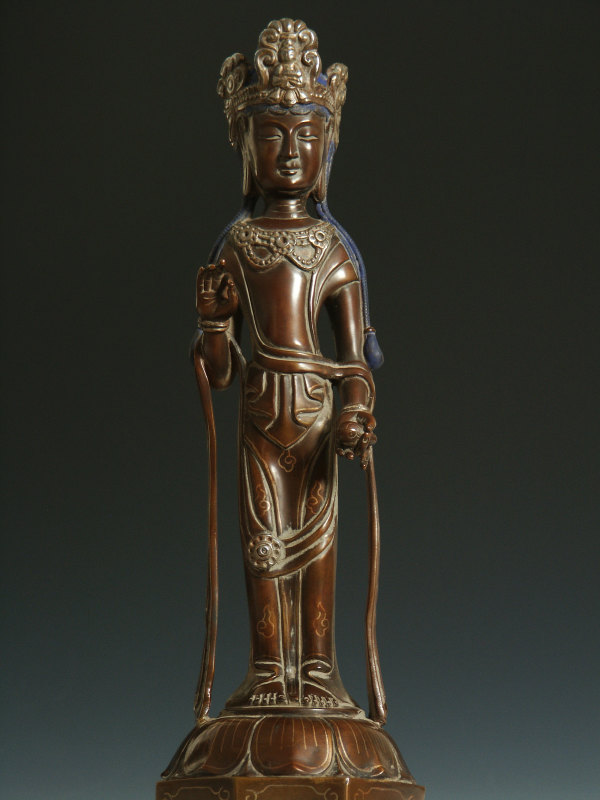 楽天市場】観音菩薩 銅造彫金仕上げ : 仏像仏画チベット美術卸の天竺堂
