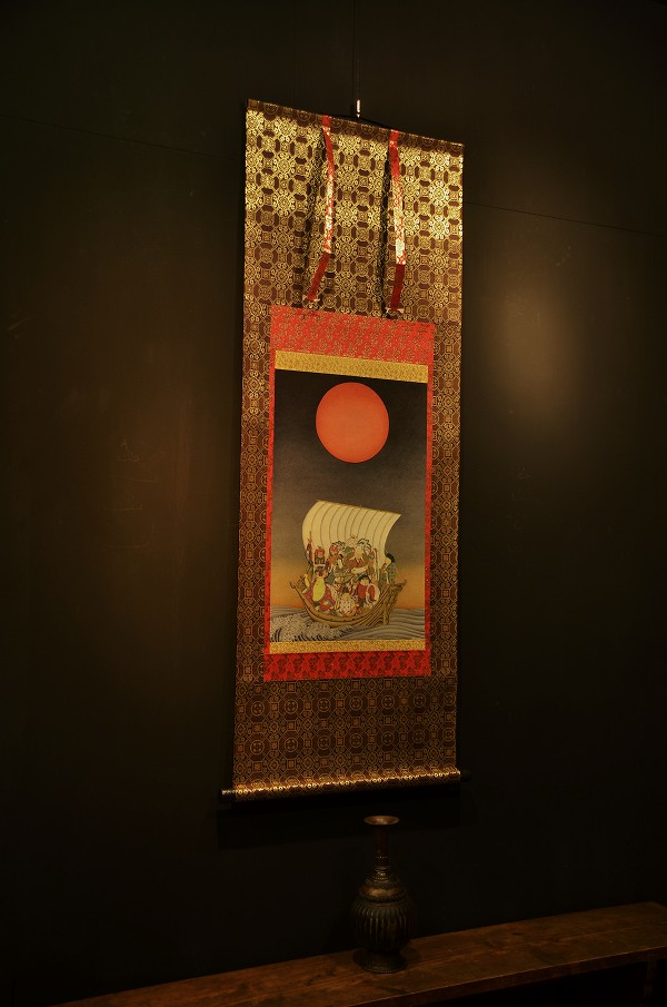 楽天市場】七福神 仏画掛け軸（半切サイズ） : 仏像仏画チベット美術卸