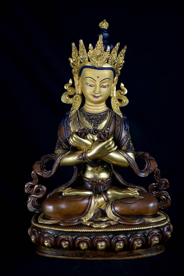 仏教美術 古銅鍍金 チベット仏 仏像 薬師如来 中国美術 仏教美術 古銅