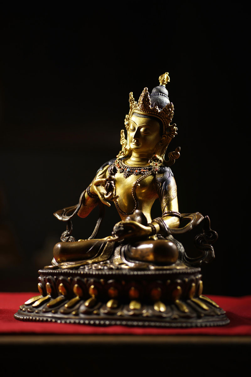 楽天市場】普賢菩薩 銅造鍍金彫金仕上げ : 仏像仏画チベット美術卸の天竺堂