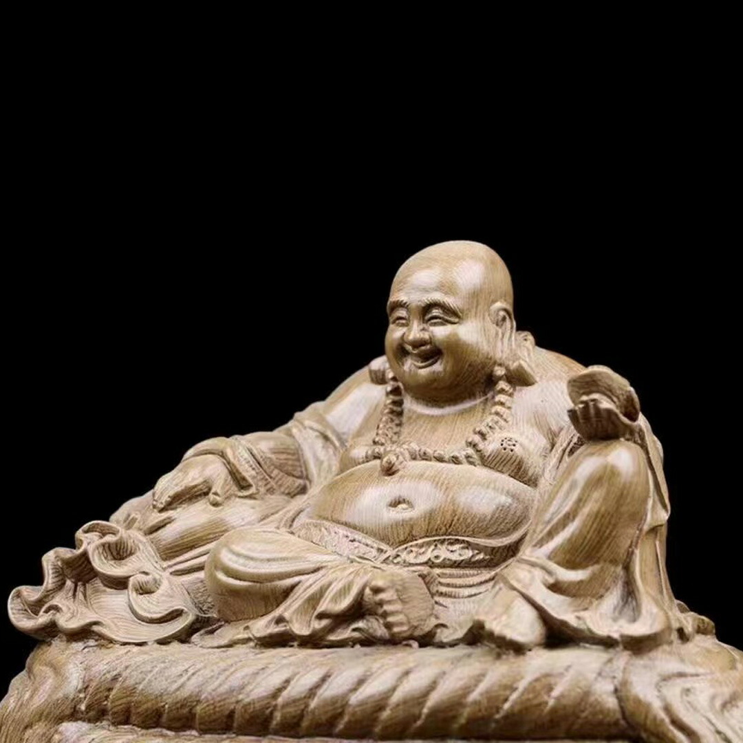 楽天市場】【木彫】弥勒菩薩坐像 仏教美術 仏像 仏教工芸品 ツゲの木