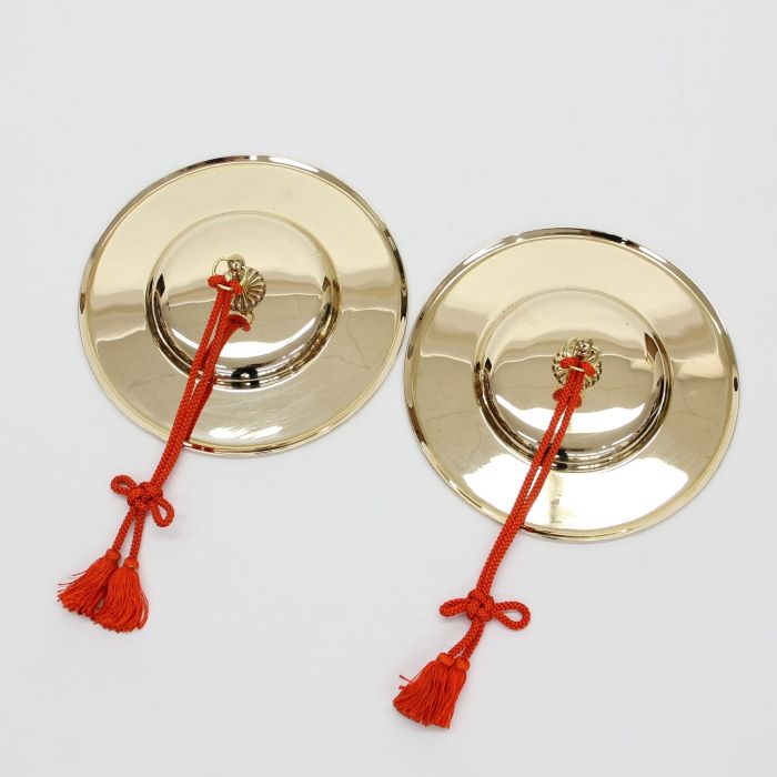 楽天市場】【日本製・真鍮製】手拍子（ちゃっぱ）7寸 直径21cm 重目 房