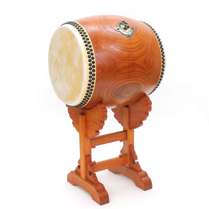 楽天市場】長胴太鼓欅製 1尺5寸 革面直径45cm長胴太鼓 和太鼓 わだいこ