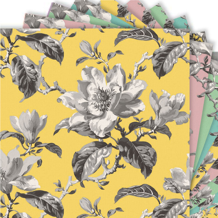 楽天市場】ヨーロピアンフラワー 8448_ss モノトーン 花柄 生地