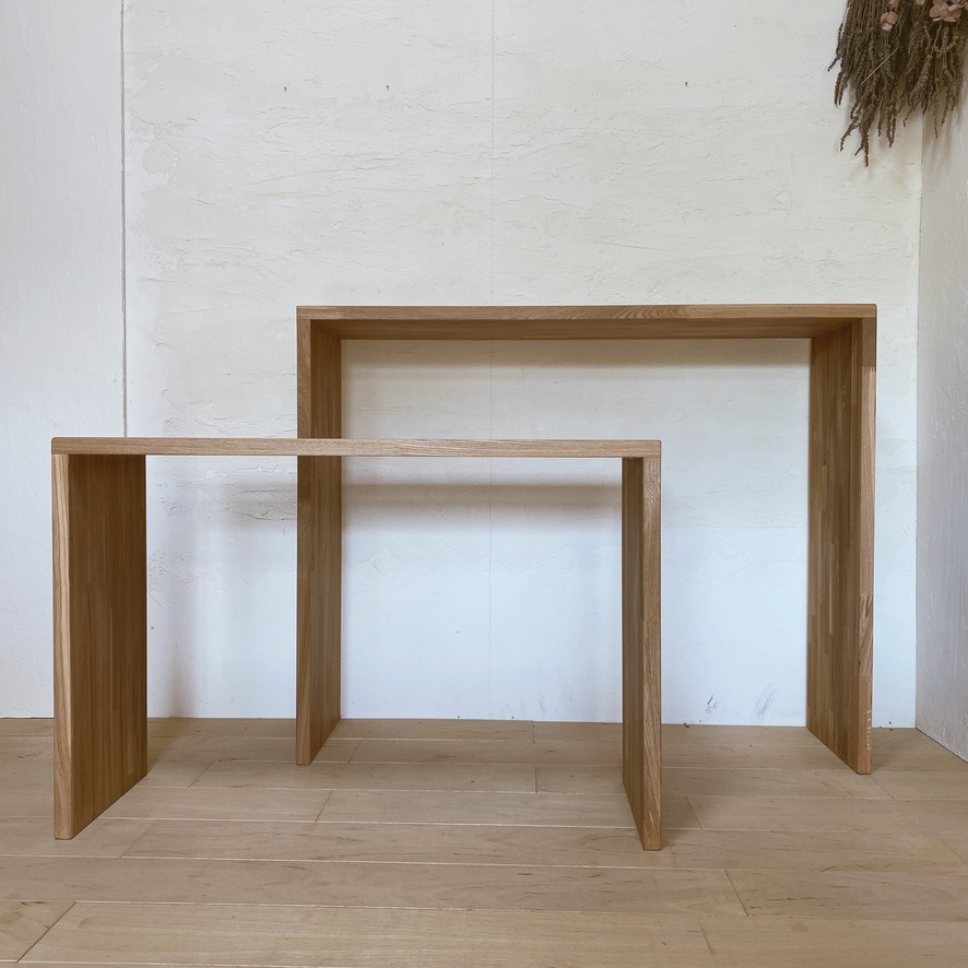 楽天市場】2点セット コの字ラック カウンターテーブル コの字