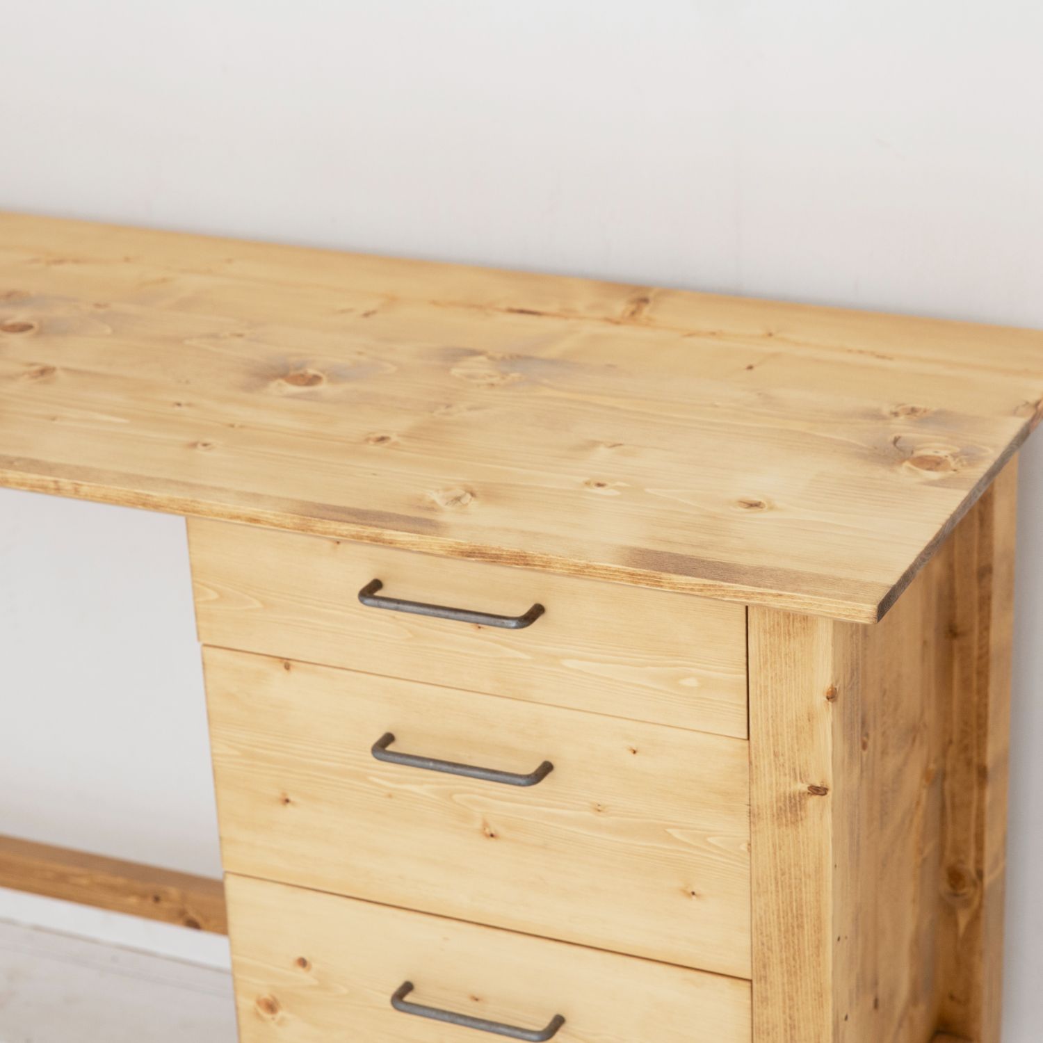 楽天市場】デスク 無垢 机 作業机 北欧 シンプル モダン ナチュラル