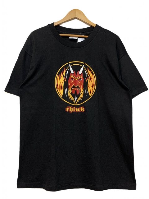 楽天市場】90s THINK Skateboards Print S/S Tee 黒 L シンク スケート