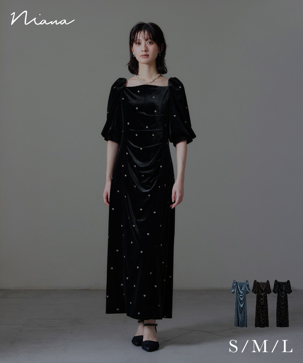 楽天市場】スイートハートベロアドレス パーティードレス 結婚式