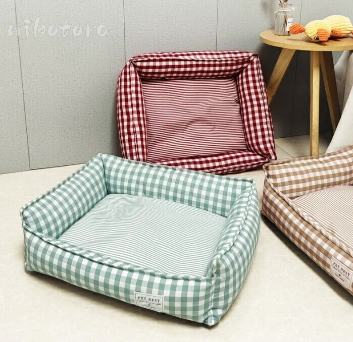 楽天市場】3color ペットベッド マット 犬ベッド 猫ベッド クッション