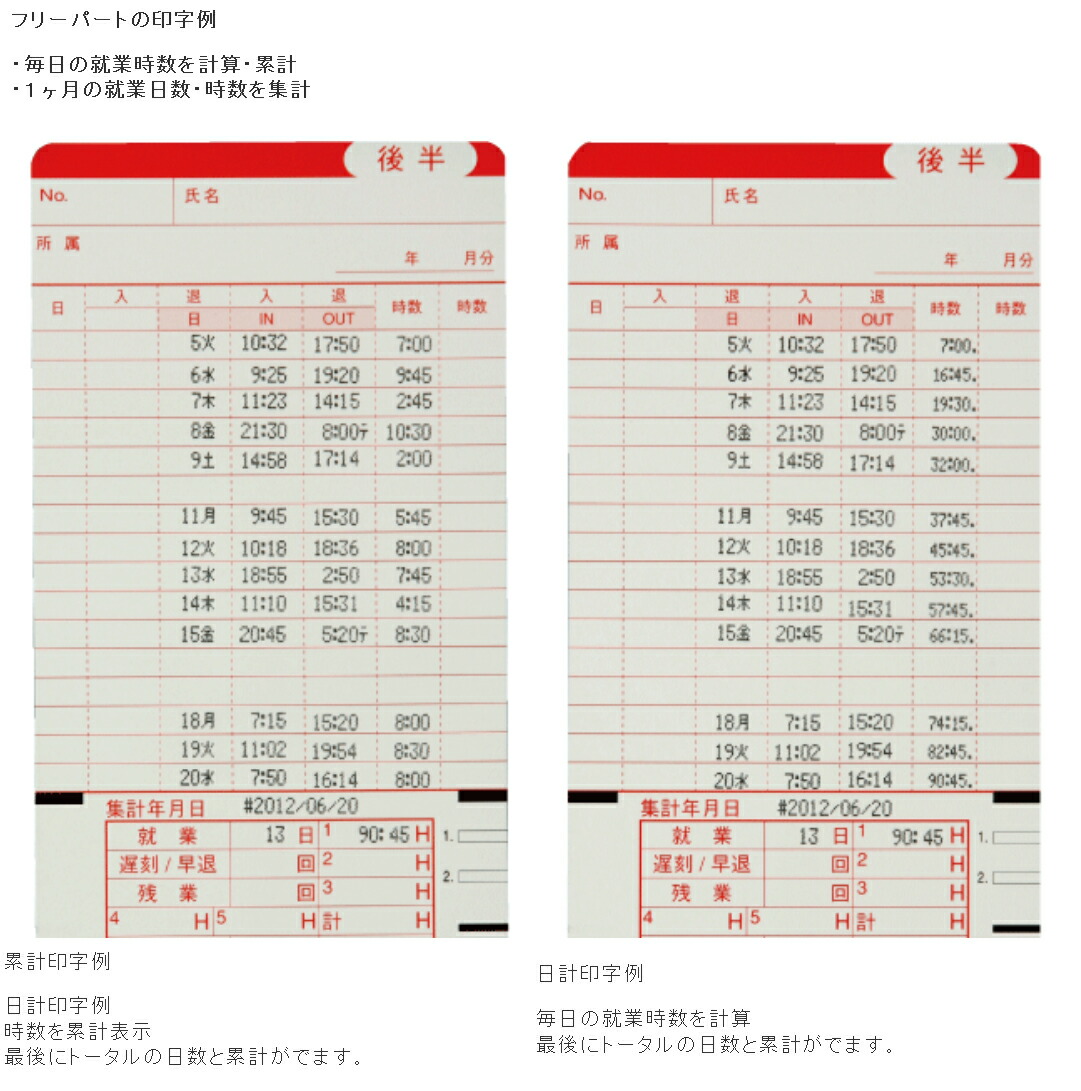 楽天市場】タイムレコーダー ニッポー タイムボーイ8プラス 選べる5色