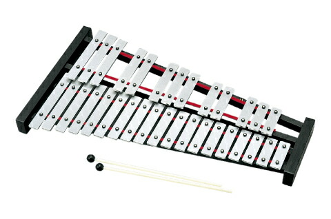 マーチンググロッケン 鉄琴 スズキMG-25L 小中学用ホルダー 子供用