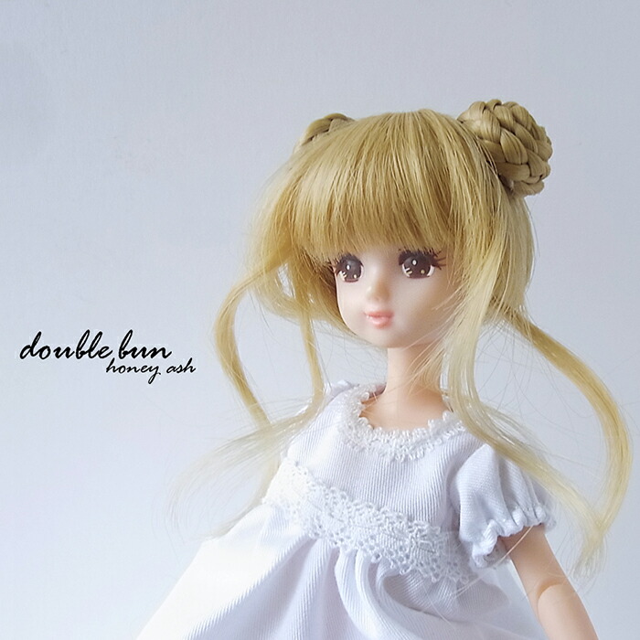 楽天市場】【ニニアンドキノ ドールウィッグ 4.5インチ お団子カーリー