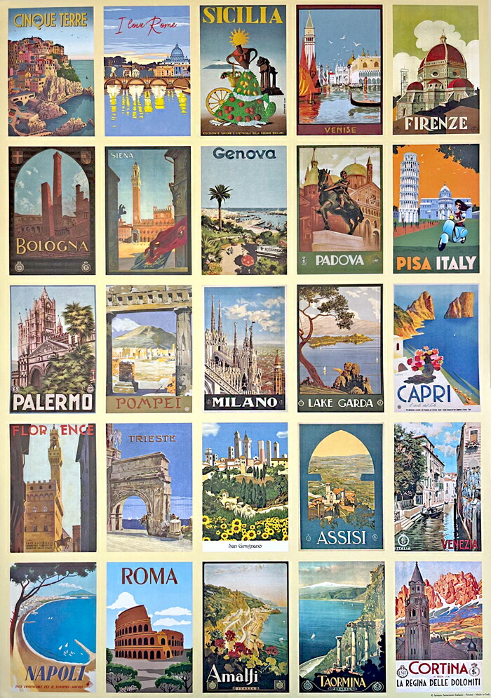 楽天市場】ポスター イタリア ヴィンテージ 名所 アート 直輸入