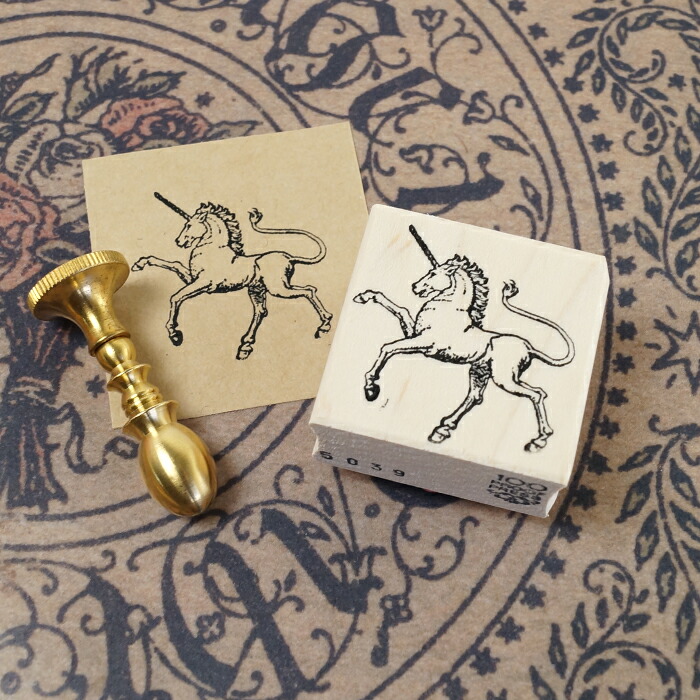 楽天市場】輸入 スタンプ 100Proof Press クレストユニコーン Crest