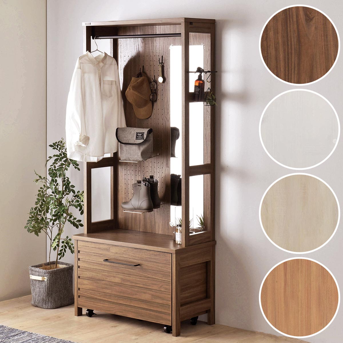 東京23区送料無料 モデルハウス展示品 ニトリ ハンガーラック N