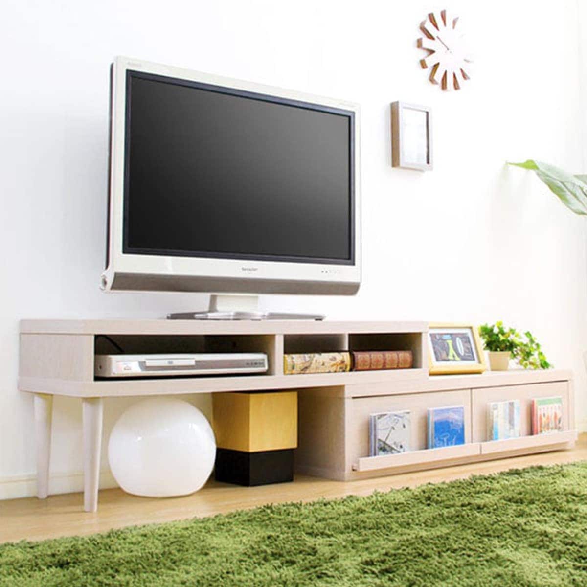 楽天市場】奥行き30cmの薄型伸長式テレビ台幅105-196cm ニトリ