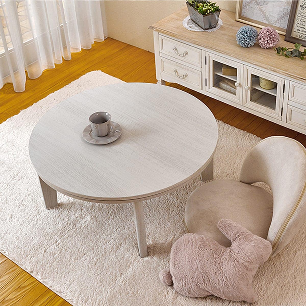 楽天市場】リバーシブル円形こたつ （80 WH） ニトリ メーカー直送