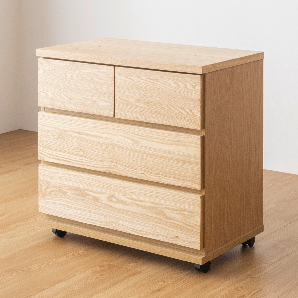 楽天市場】天然木突板 キャスター付きチェスト (幅70cm BOR) ニトリ