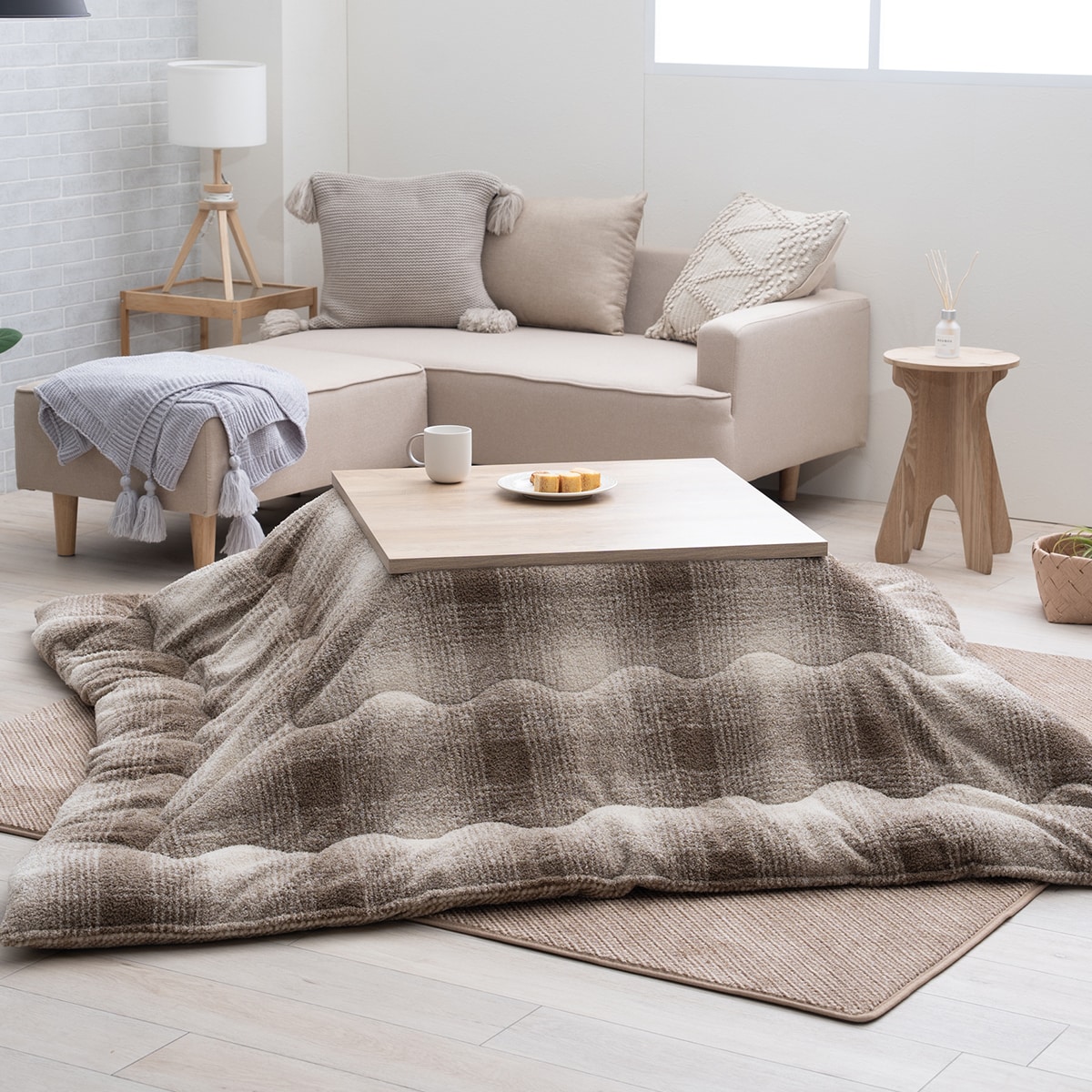 楽天市場】ふわ×ポコ リバーシブルこたつ掛布団 ニトリ 【メーカー直送