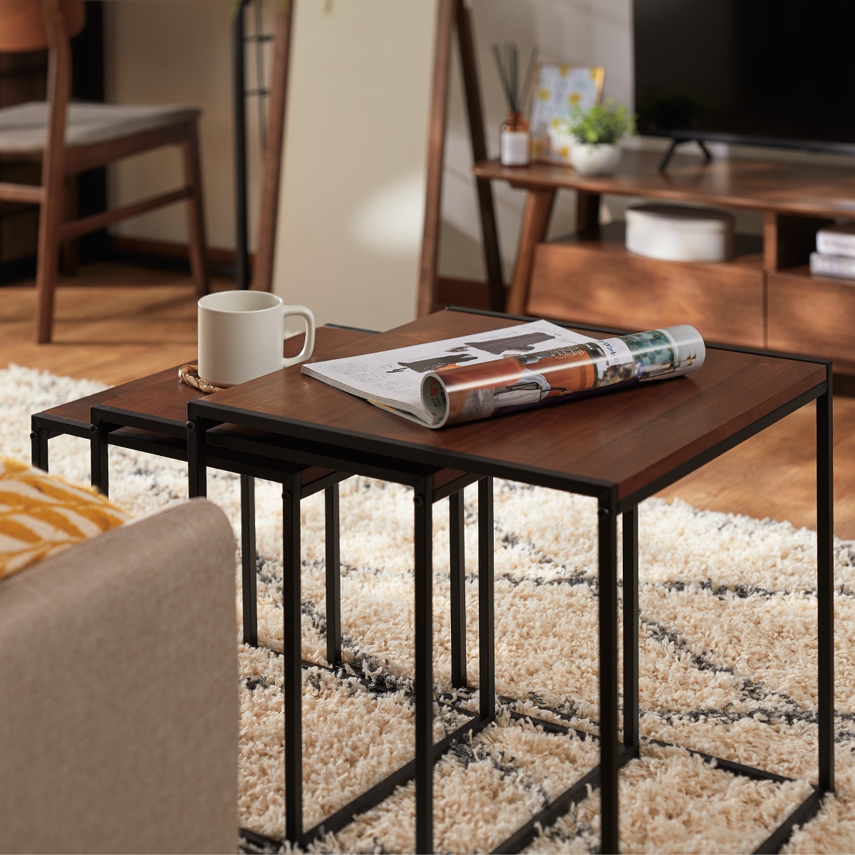 楽天市場】ネストテーブル (エデル) 幅45cm ニトリ 【玄関先迄納品