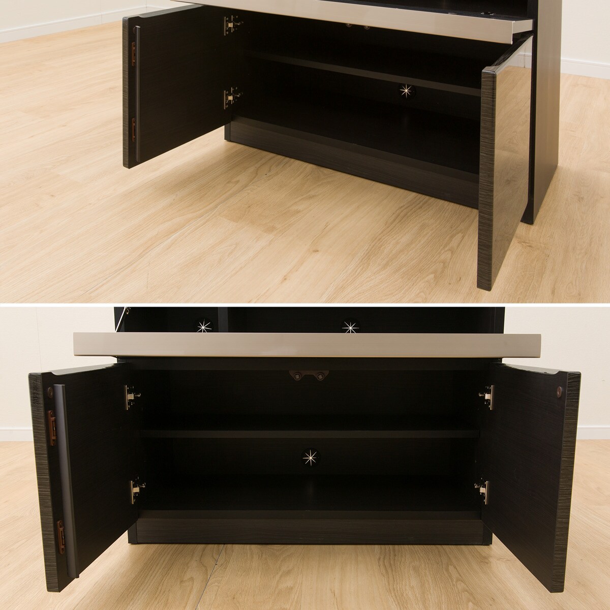 楽天市場】[幅80cm] 光沢のある木目模様が美しいAVキャビネット