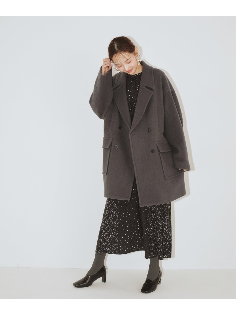 楽天市場】【SALE／30%OFF】ビーバーメルトンデザインセミロングコート