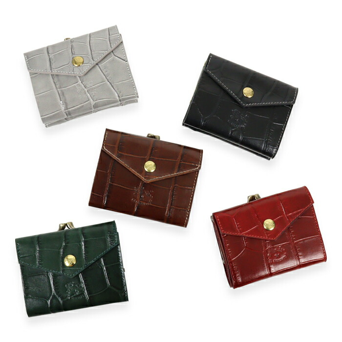 楽天市場】イルビゾンテ 財布 がま口財布 二つ折り財布 WEB限定 クロコ